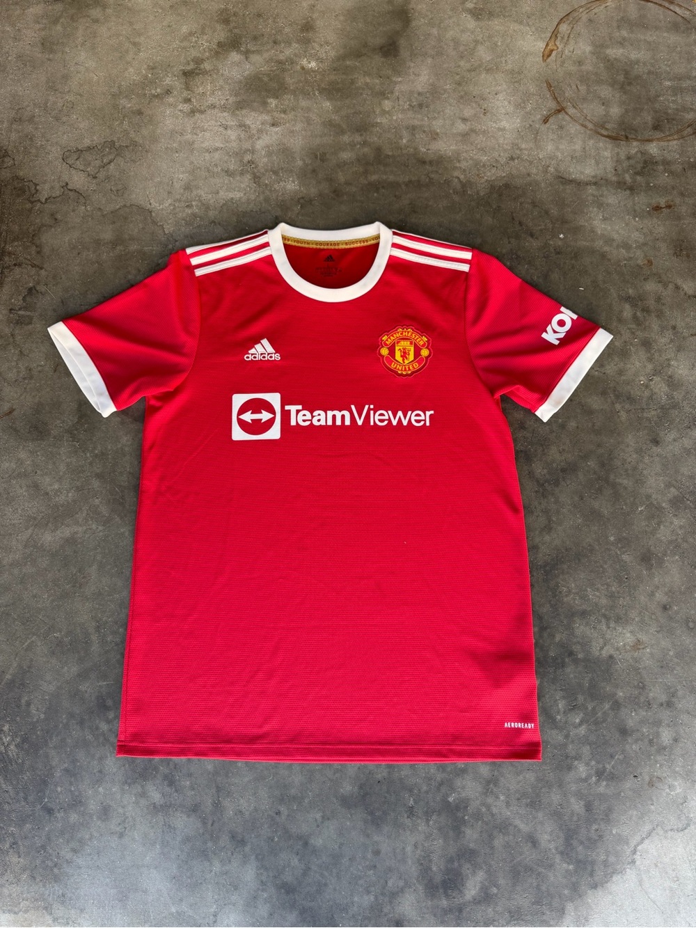 Manchester United 21/22 Home Football Shirt Adidas Soccer Jersey Men’s Size L